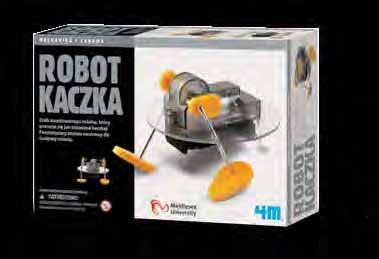 ROBOT KACZKA - ZRÓB TO SAM seria MECHANIKA I ZABAWA nr 3907 kod 4893156039071 Zestaw do samodzielnego wykonania zabawnego robota, który chodzi jak kaczka.