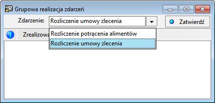 Podręcznik użytkownika Sage Symfonia Kadry i Płace 164 które chcemy edytować. Następnie wybieramy przycisk Edytuj, co powoduje otwarcie okna Edycja zdarzenia i załadowanie wybranego zdarzenia.