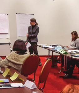 W trakcie spotkania ekspert przedstawiał zagadnienia związane z mobilnością transgraniczną ze szczególnym uwzględnieniem problematyki delegowania pracowników do pracy poza granicami.