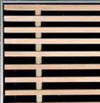 drewniane BUK i DĄB mogą być wykonane z dystansami w kolorze Beige RA 1001. Dopłata 10% do ceny kratki.