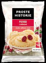 PIEROGI NA SŁODKO Pierogi z owocami Pierogi na słodko PROSTE HISTORIE to połączenie delikatnego i subtelnego ciasta z pysznym, słodkim nadzieniem.