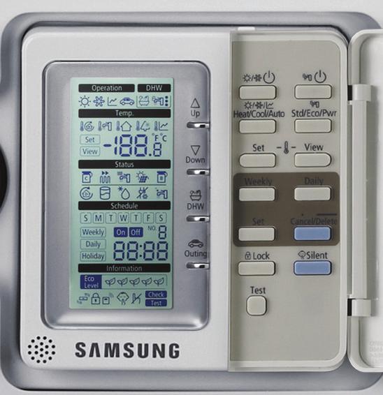 Utrzymanie wysokiej mocy przy niskich temperaturach zewnętrznych EHS system funkcjonalny przez cały rok System EHS oparty o technologię inwer terową pozwala utrzymać wysoką moc grzewczą nawet przy