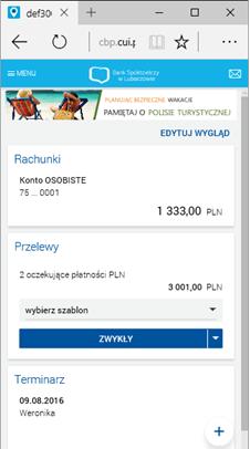 aby jej wygląd i układ dostosowywał się automatycznie do rozmiaru okna urządzenia, na którym jest wyświetlany