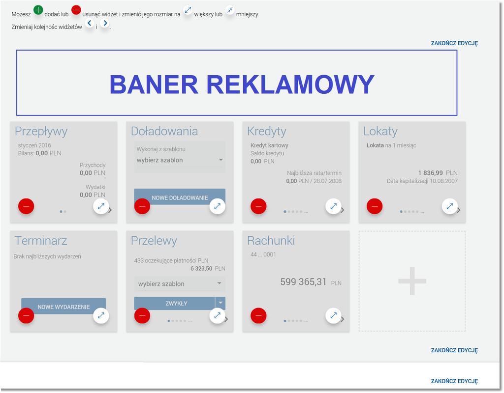 Rozdział 5 Obsługa interfejsu użytkownika reklamowych zdefiniowanych w systemie BankAdmin.