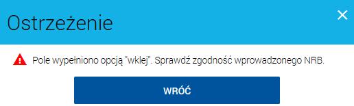 W przypadku tworzenia przelewu z przyszłą datą realizacji w polu Data realizacji należy wybrać właściwą datę.