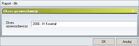 Zapisz do pliku zapisuje raport do wskazanego pliku w formacie RML, Kopiuj raport otwiera okno edytora ze skopiowanymi wartościami ze wskazanego raportu, Prawa użycie tej opcji otwiera okno z listą