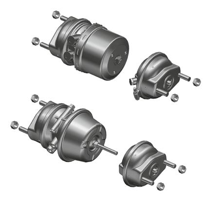 Cylinder hamulcowy Rysunek części zamiennej 1 Cylinder złożony 1 1 A 1 Cylinder membranowy 1 Wielkość cylindra Numer części zamiennej Montaż patrząc w kierunku jazdy Producent WABCO 16/16" A 017 420