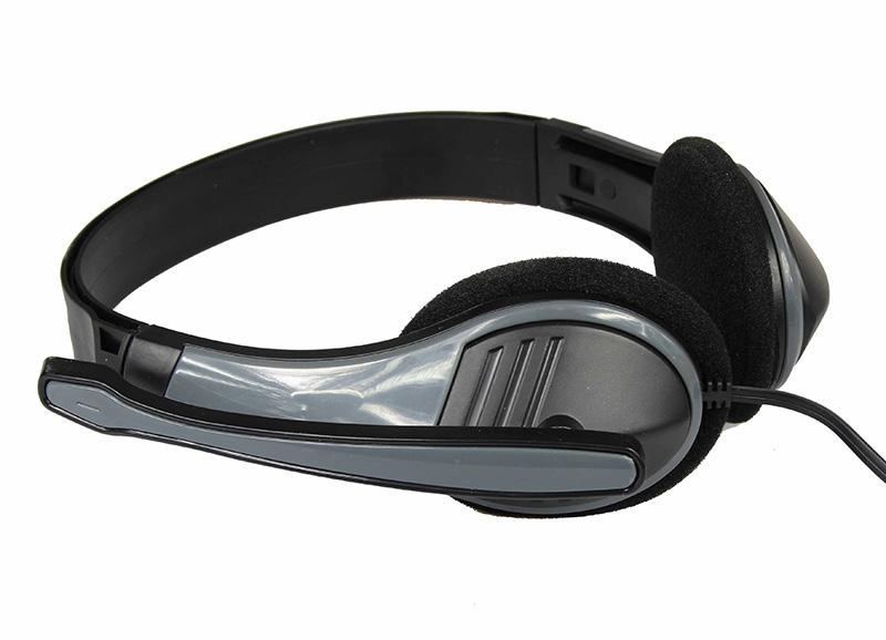 EPSILION USB MT3573 Słuchawki USB z mikrofonem, Miekkie dopasowane poduszki uszne, Kontrola głośności i mikrofonu na kablu, Elastyczny kabel 1,9m, Wysokiej jakości głośniki 40mm USB headset with