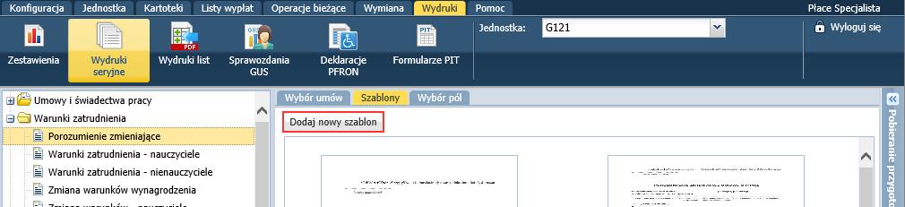 Płace VULCAN. Jak na podstawie wbudowanego szablonu utworzyć własny szablon wydruku seryjnego?5/6 Wczytanie dokumentu do programu Płace VULCAN 1.