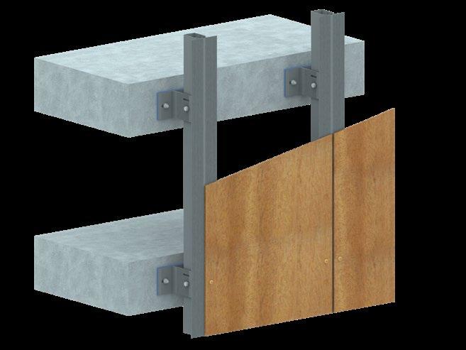 SYSTEM STROPOWY FTF System BSP FTF (inaczej kondygnacyjny lub tzw. floor to floor) został zaprojektowany w celu zminimalizowania ilości zamocowań punktowych pomiędzy elewacją a ścianą budynku.