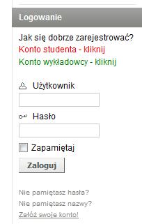 (4) Po naciśnięciu lewym przyciskiem myszy na link Załóż swoje konto! zostaniecie Państwo przekierowani do Rejestracji użytkownika. (5) Należy wypełnić następujące pola: a. Pełna nazwa:.