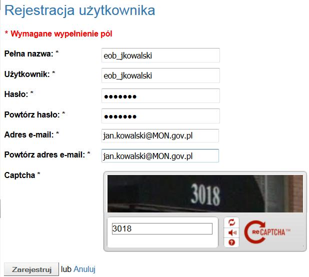 klikamy Jeżeli wszystko wykonamy poprawnie w przeglądarce pojawi