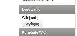 Następnie klikając w górnej części strony WIG