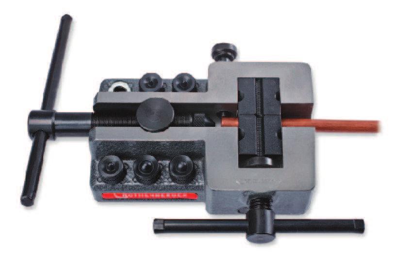 Podwójna prasa kielichująca DB 10 Do standardowego kielichowania zgodnie z DIN 74234 Ø 4.75-10 mm, grubośćścianki 0.7-1.