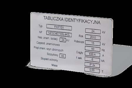 PGS Tabliczki grawerowane ze stali nierdzewnej.