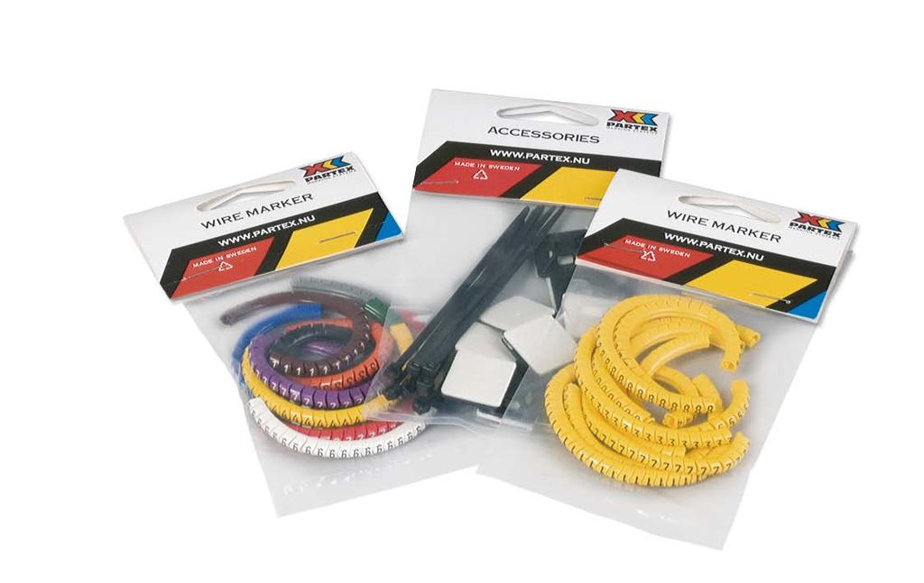 06 KIT - KOMPLETY OZNACZNIKÓW NA PRZEWODY I KABLE 1 2 3 M1 12 M3 Nowe opakowania z gotowymi zestawami oznaczników. Idealne dla klientów, którzy potrzebują niewielu oznaczników.