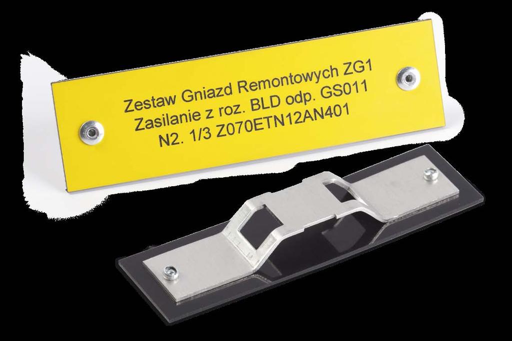 20 PGH UCHWYTY MONTAŻOWE DO TABLICZEK GRAWEROWANYCH 123 M2