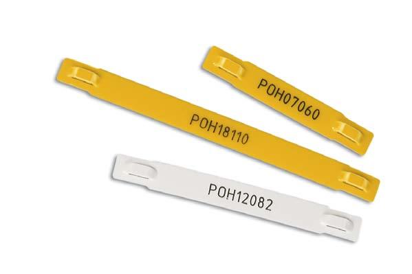 OZNACZNIKI NA KABLE POH DŁUGOŚĆ L1 SZEROKOŚĆ W2 POLE OPISU ILOŚĆ W MATRYCY MATRYCA OPAKOWANIE POH POH07 60.0 9.5 9.5 x 27.0 16 x 1 MK500-POH POH12 82.0 9.5 9.5 x 50.0 16 x 1 MK500-POH 100 szt.