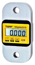 Technologiczne wagi dźwignicowe i dynamometry 23 Technologiczna waga dźwignicowa z cyfrowym wyświetlaczem typu TKL Przeznaczona do pracy na haku dźwignicy.