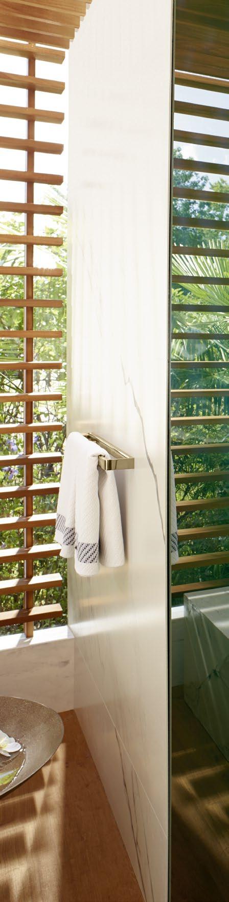 Programy 142 Axor ShowerSelect Mały przycisk czyni wielką różnicę a kąpiel pod prysznicem staje się prostsza i bardziej komfortowa.
