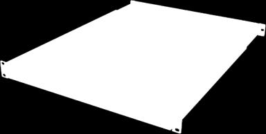 650-960 mm, mocowana z przodu i z tyłu Półka stała 19"/1U/350 mm Półka stała 19"/U/450 mm Półka wzmocniona 19'' 1U, nośność 150 kg Do montażu we wszystkich szafach dystrybucyjnych i serwerowych