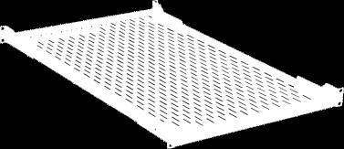 =450 mm, głębokość szafy 600 mm, RAL9005 450 mm 80-490 mm 600 mm.4 kg 691641TS.4V Półka wzmocniona 19" 1U, z regulacją głębokości, Gł.