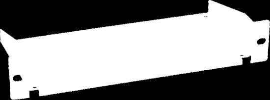 69180 Półka 10'' 1U, RAL7035 69181 Panel zaślepiajacy 10'' 1U,