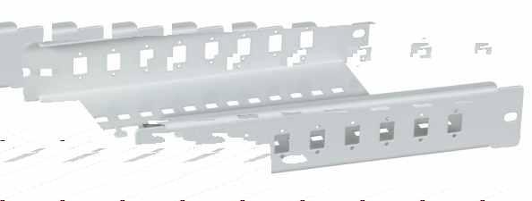 8 x SC simplex / LC duplex Blacha stalowa Kolor: RAL7035
