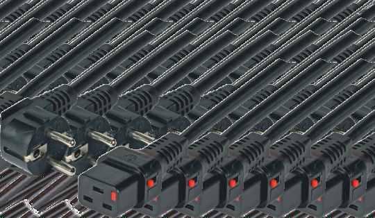 obciążenie: 10 A / 50 V VDE Kolor: czarny Standardowe złącza międzynarodowe Przewód Kolor Długość EK606SW. 1.50 mm czarny.