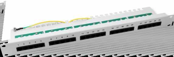 3 UTP 5 szary 37588SW.1 Panel telefoniczny kat. 3 UTP 5 czarny 37595.