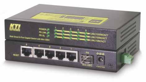 05 AKTYWNE URZĄDZENIA SIECIOWE PRZEMYSŁOWE PRZEŁĄCZNIKI FAST I GIGABIT ETHERNET 3 portowy przełącznik Fast Ethernet KSD-103-A: porty TP, 1 port FX Negocjacja połączenia i detekcja MDI/MDI-X Obsługa