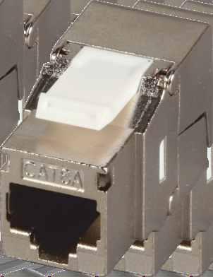 6a RJ45, beznarzędziowy Moduł Keystone FTP, kat. 6a RJ45, 500MHz Gwarantuje wysokiej jakości połączenie 10Gbit Ethernet. Beznarzędziowa instalacja.