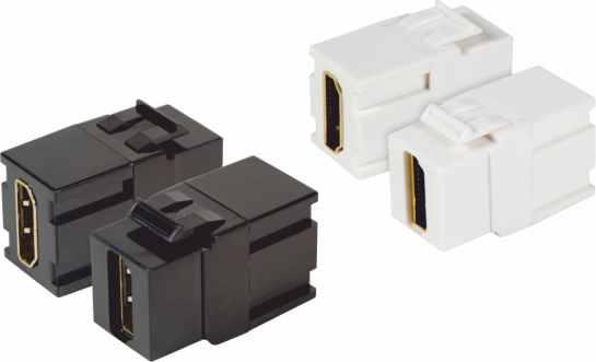 Adapter Keystone ze złączem F Adapter Keystone z adapterem Cinch F-gniazdo / F-gniazdo.