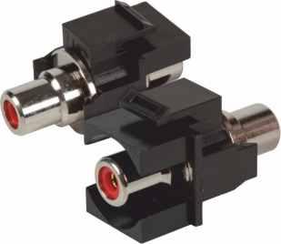 Kolor EB539 Adapter Keystone ze złaczem F biały EB540 Adapter Keystone ze złaczem F czarny