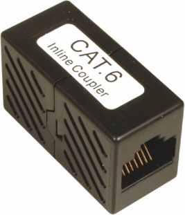 6 UTP RJ45, 1:1 Adapter modułowy kat. 5e UTP Adapter kat.
