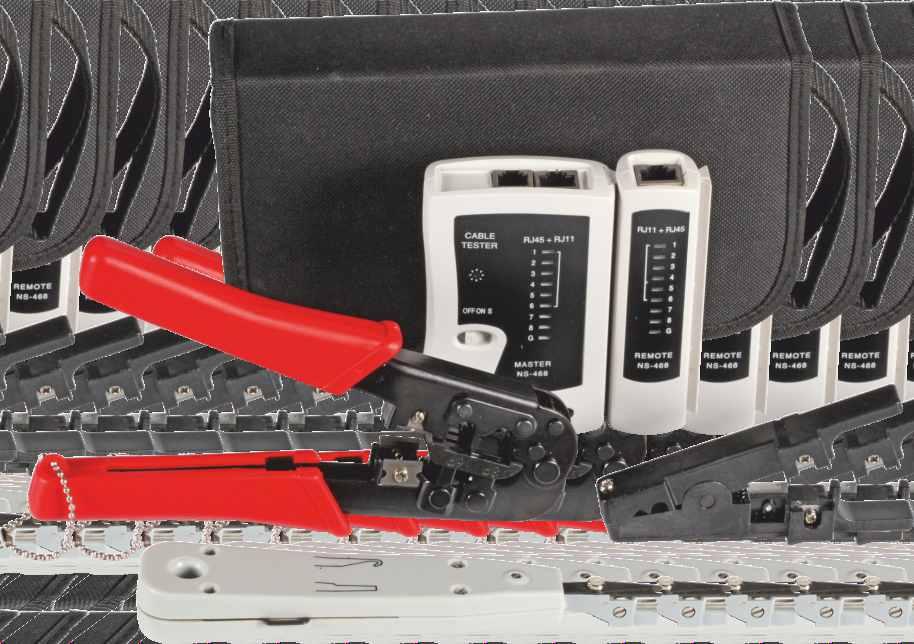 E-SK31 Zaciskarka do wtyków modułowych RJ45 Tester okablowania strukturalnego.