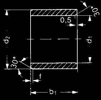 f =,5 d1 = 6 12 A5 F M-4 5-4 f =,8 d1 = 12 3 b f = 1,2 d1 > 3 d2 Skos w stosunku do d1. d1 Wymiary zgodnie z ISO 3547- metryczny 1 i wymiary specjalne Typ *po wtłoczeniu Ø H7 Materiał Nr art.
