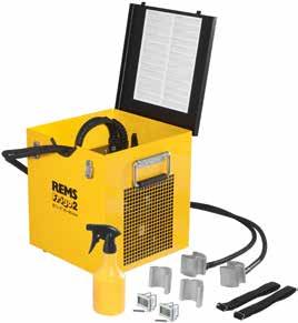 Lampka robocza LED GRATIS* Nr art. 573X01 R220#zł 4 140, do 2" REMS Eskimo Zamrażanie zamiast opróżniania. Bardzo szybko. Automatyczne doprowadzenie środka chłodzącego.
