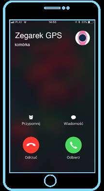 b) Odbierz połączenie telefoniczne od wodoodpornego zegarka GPS 10.