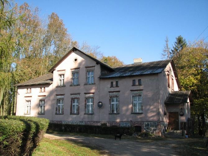 1949 Ostrowin pałac murowany w zespole pałacowo-folwarcznym, ob. w ruinie XVIII w., rozbudowa XIX w.