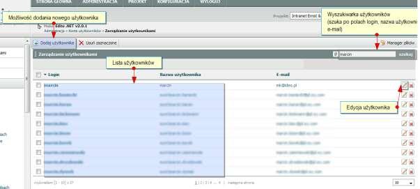 2. Logowanie do systemu Logowanie do systemu odbywa się poprzez wpisanie na końcu adresu nazwy Admin, na przykład: http://adres_projektu/admin/ Następnie należy podać swój login oraz hasło. 3.