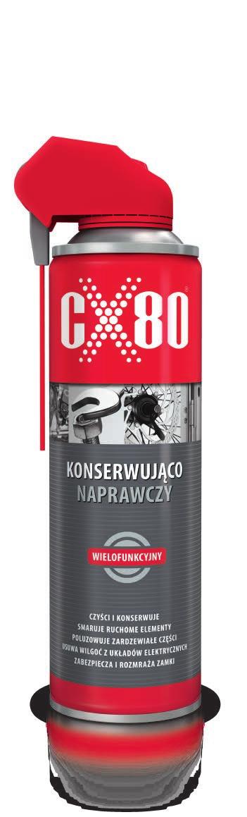 CX80 KONSERWUJĄCO-NAPRAWCZY PREPARAT KONSERWUJĄCO-NAPRAWCZY. Specjalna formuła preparatu wielozadaniowego wyprodukowana z najwyższej jakości surowców.
