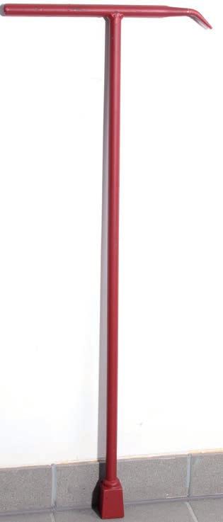 stali, długość 1100 mm, lakierowany, do czworokątów 32 mm Klucz do