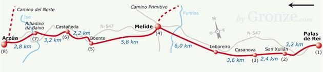 Etap 30 Palas de Rei - Arzua (29.5 km) San Xulian Do Casanova: 3 km Do Santiago de Compostela: 62.5 km Nowy bar i refugio. Brak innych informacji. 2016-04-09 23:12:15 - Kat: Zdecydowanie polecamy!