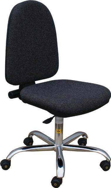 Specyfikacja / specification Basic Economic Standardowe krzesło ESD pokryte wysokiej jakości tkaniną przewodzącą (Rg < 106 Ω). Krzesło elektrostatycznego.