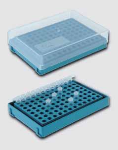 ml (PCR) lub pasków po 8 lub 0 probówek, 0 x 0.5 ml, x.5 ml lub x ml. Możliwość sterylizacji promieniami UV lub sterylizacji w autoklawie (00 C), idealne do stacji roboczych do PCR. 0 x 95 mm (dł.