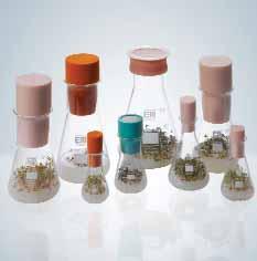 Mikrobiologia Korki hodowlane Korki silikonowe, SILICOSEN i BIO-SILICO, sterylne SILICOSEN i BIO-SILICO to specjalne, zaprojektowane do hodowli komórek sterylne korki wykonane z tworzywa silikonowego.