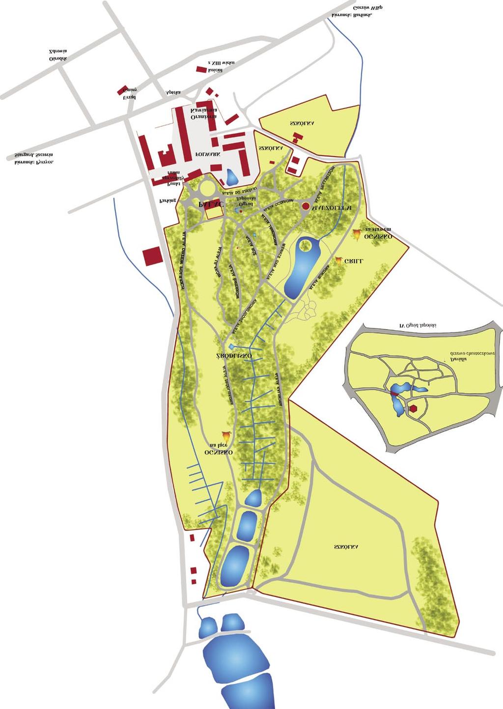 Plan Ogrodu Dendrologicznego w Przelewicach 6