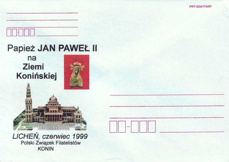 Eax-01 1999 Eax-02 1999 koperta wydawca: Polski Związek Filatelistów KONIN.