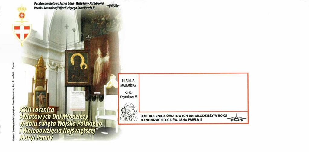 Fax-15 2014 Fax-16 2014 koperta Wydanie Stowarzyszenie Sympatyków Filatelii Maltańskiej.